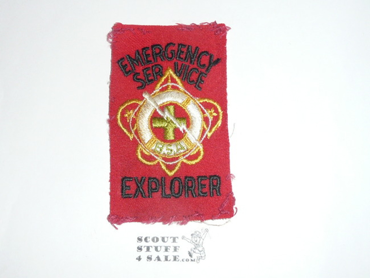 Emergency Service Explorer Scout Felt Patch, 1950's, Lite use