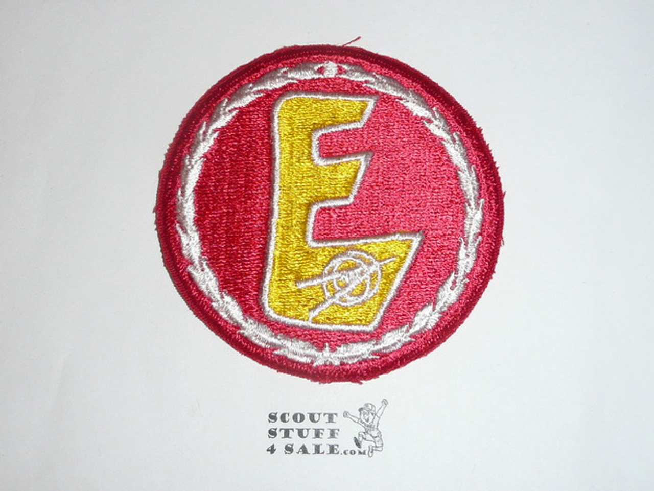 Explorer Scout Jacket Patch from the 1970's, Red