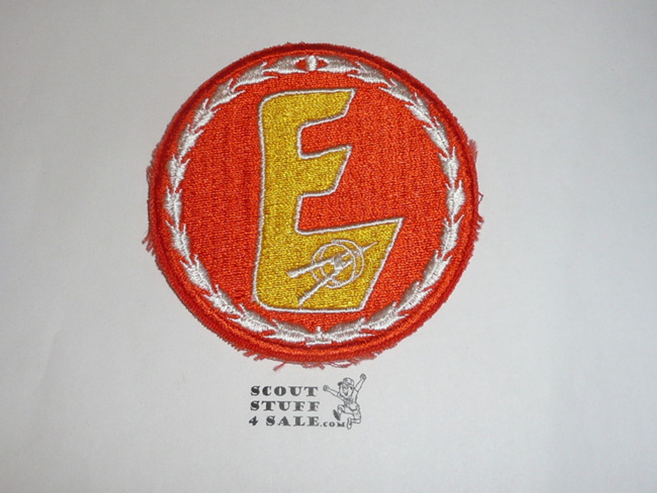 Explorer Scout Jacket Patch from the 1970's, Orange