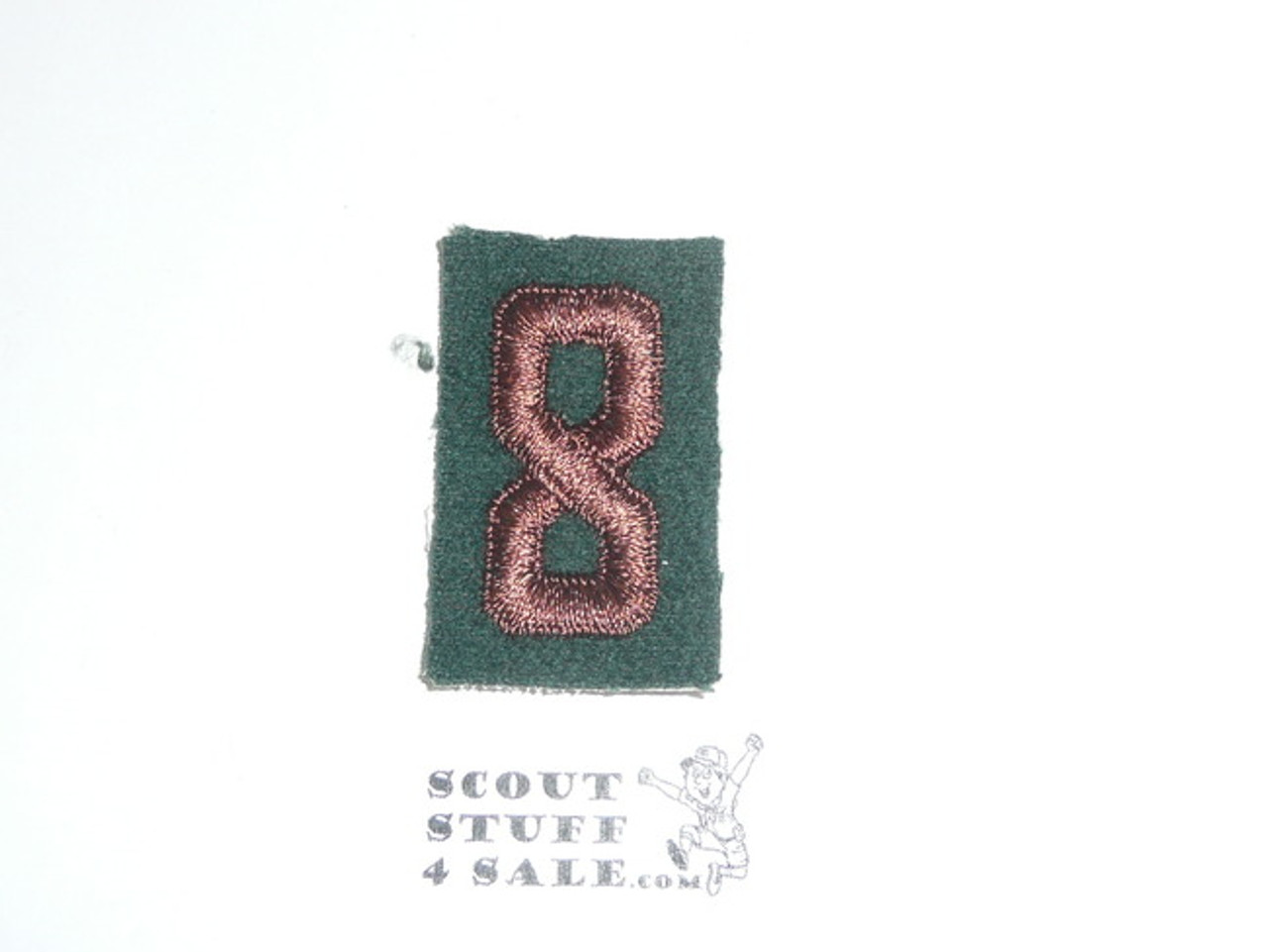 Explorer Scout Post Felt Unit Number, 1960's, "8"