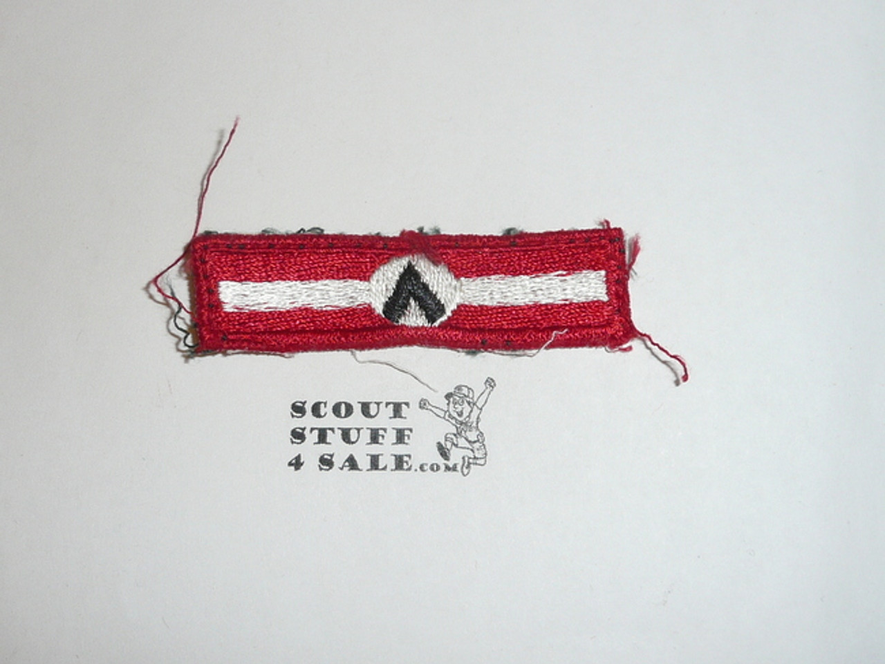 Explorer Scout Rating Strip Patch, 1950's, Outdoor Skills, lt use