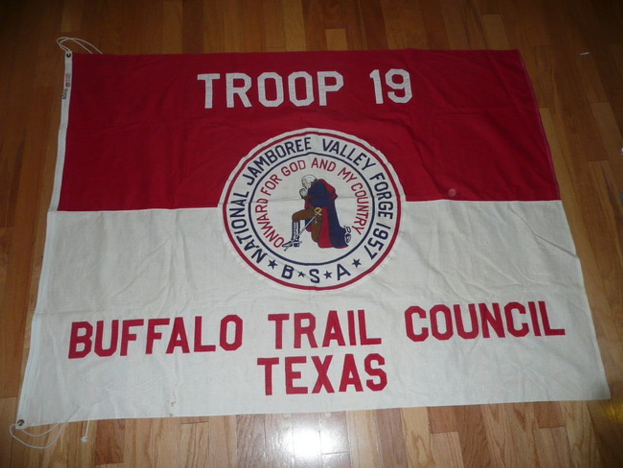 1957 National Jamboree Troop 19, of the Buffalo Trail Council, Troop Flag