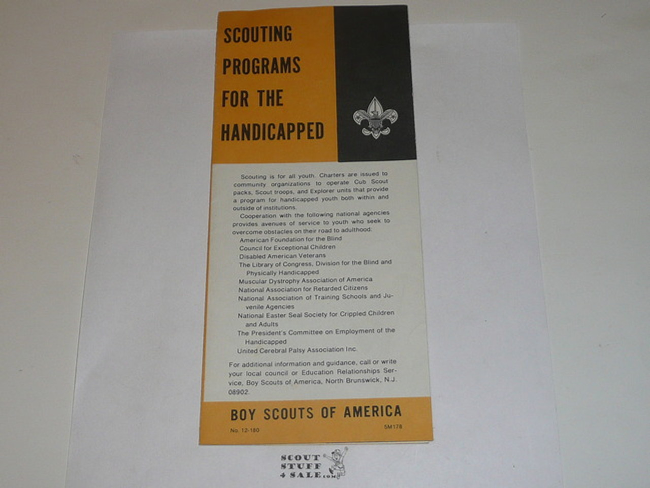 1978 Scouting Programs for the Handicapped, 1-78 printing