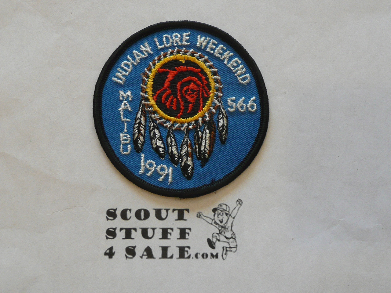 Order of the Arrow Lodge #566 Malibu 1991 Indian Lore Weekend Patch - Scout