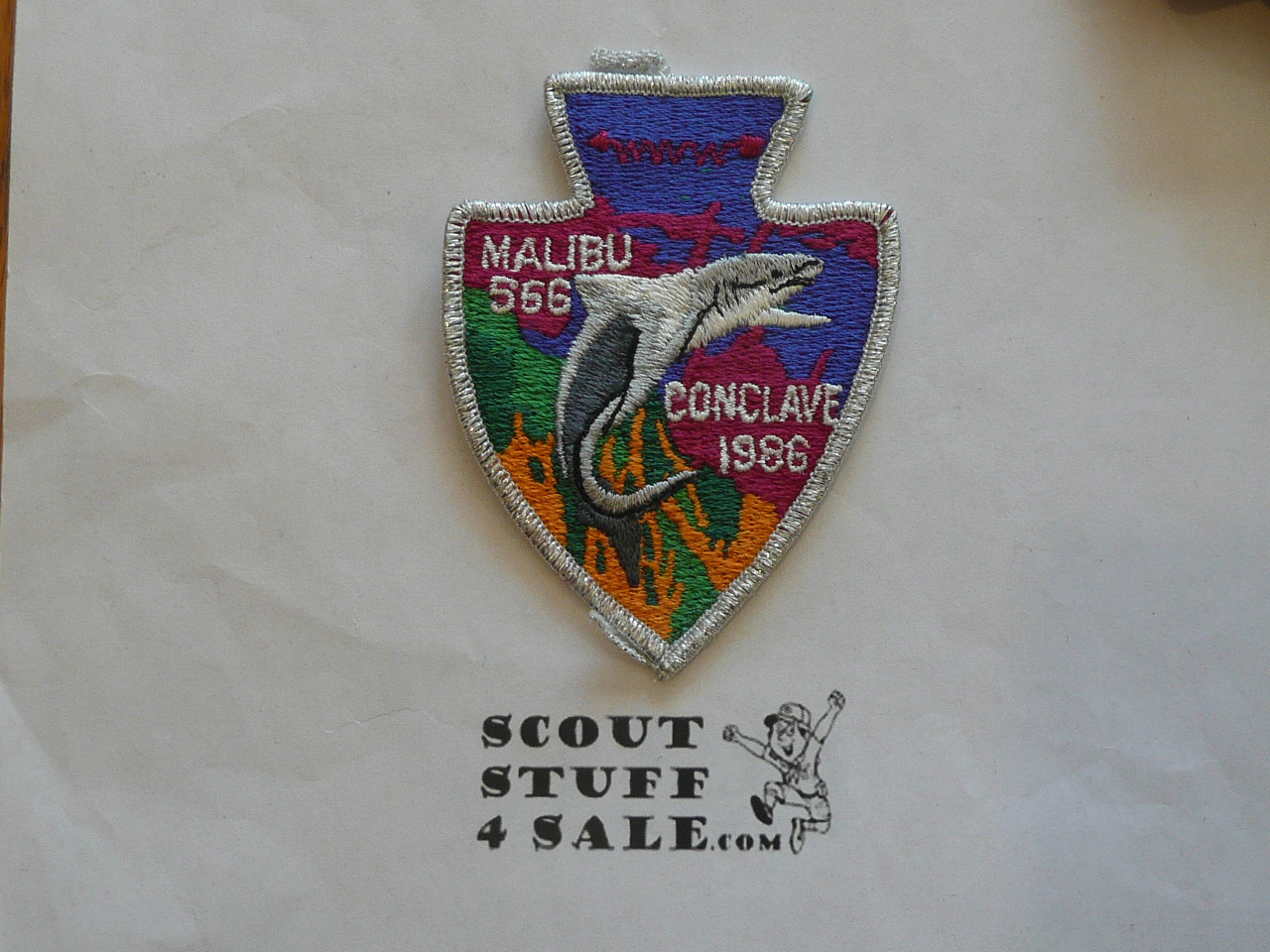 Order of the Arrow Lodge #566 Malibu 1986 Conclave Patch - Scout