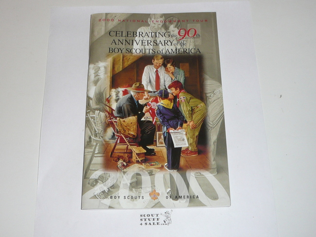 2000 National Endowment Tour Featuring the Artwork of Joseph Csatari & Norman Rockwell Book, color pictures of artwork