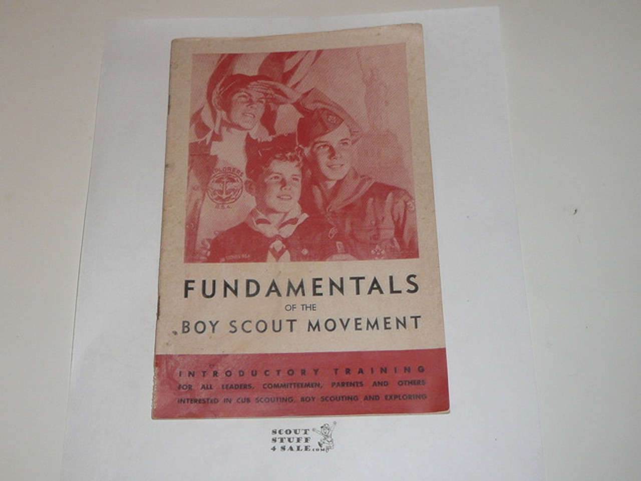 1950 Fundamentals of the Boy Scout Movement, Introductory Training, 1-50 printing, some wear