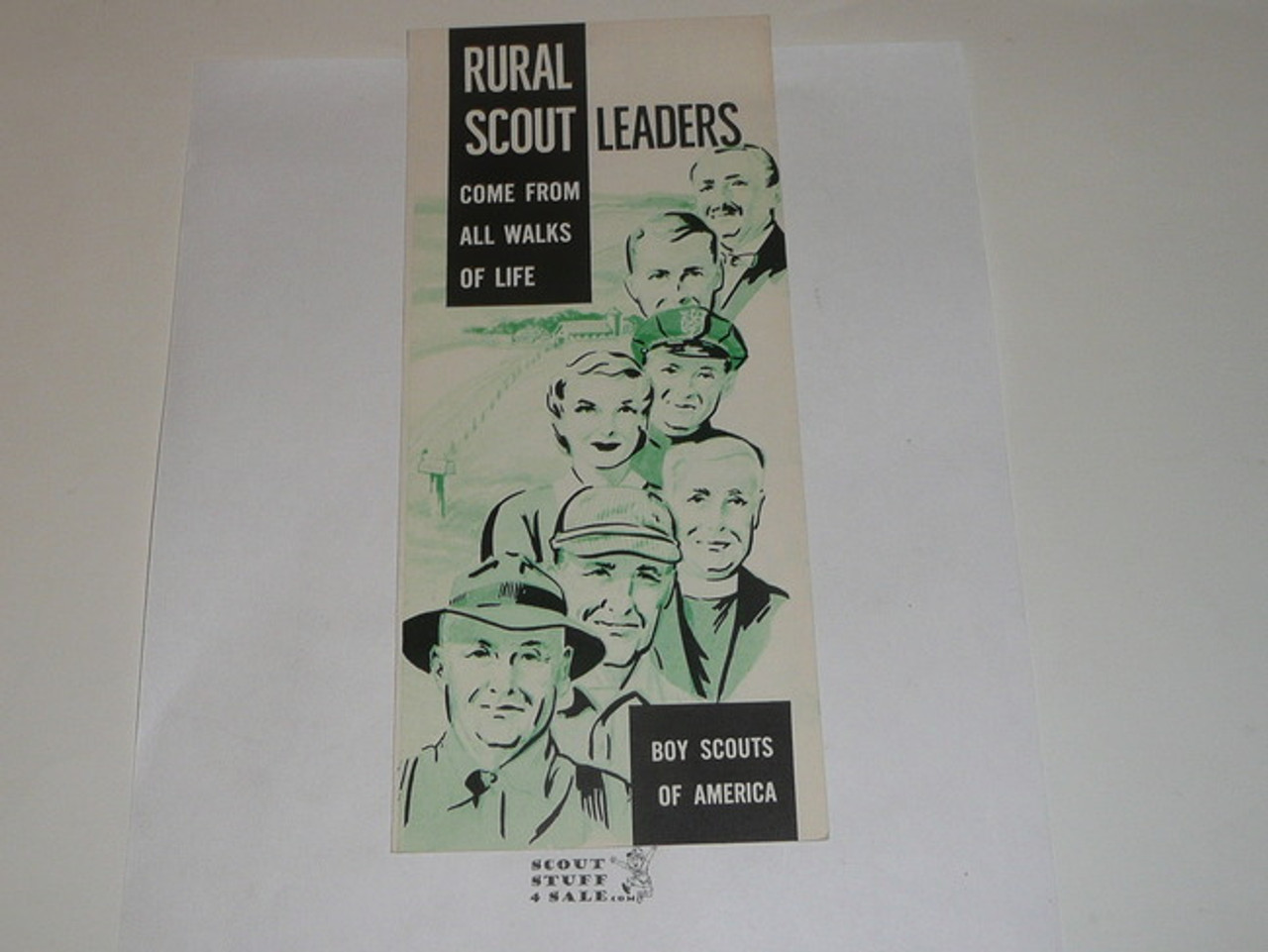 1956 Rural Scout Leaders Come From All Walks of Life, Boy Scout Promotional Brochure, 12-56 printing