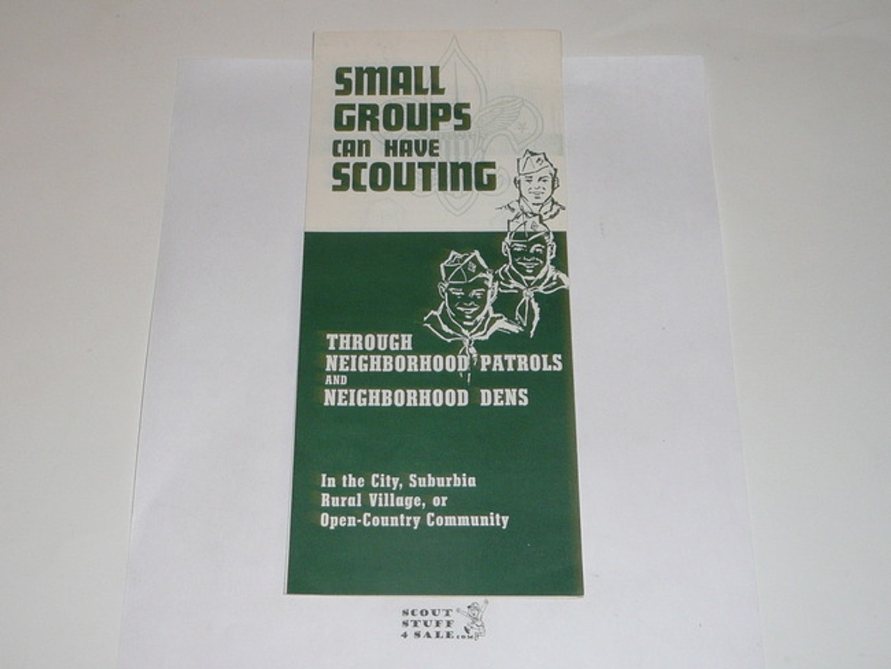 1962 Small Groups Can Have Scouting, Boy Scout Promotional Brochure, 12-62 printing