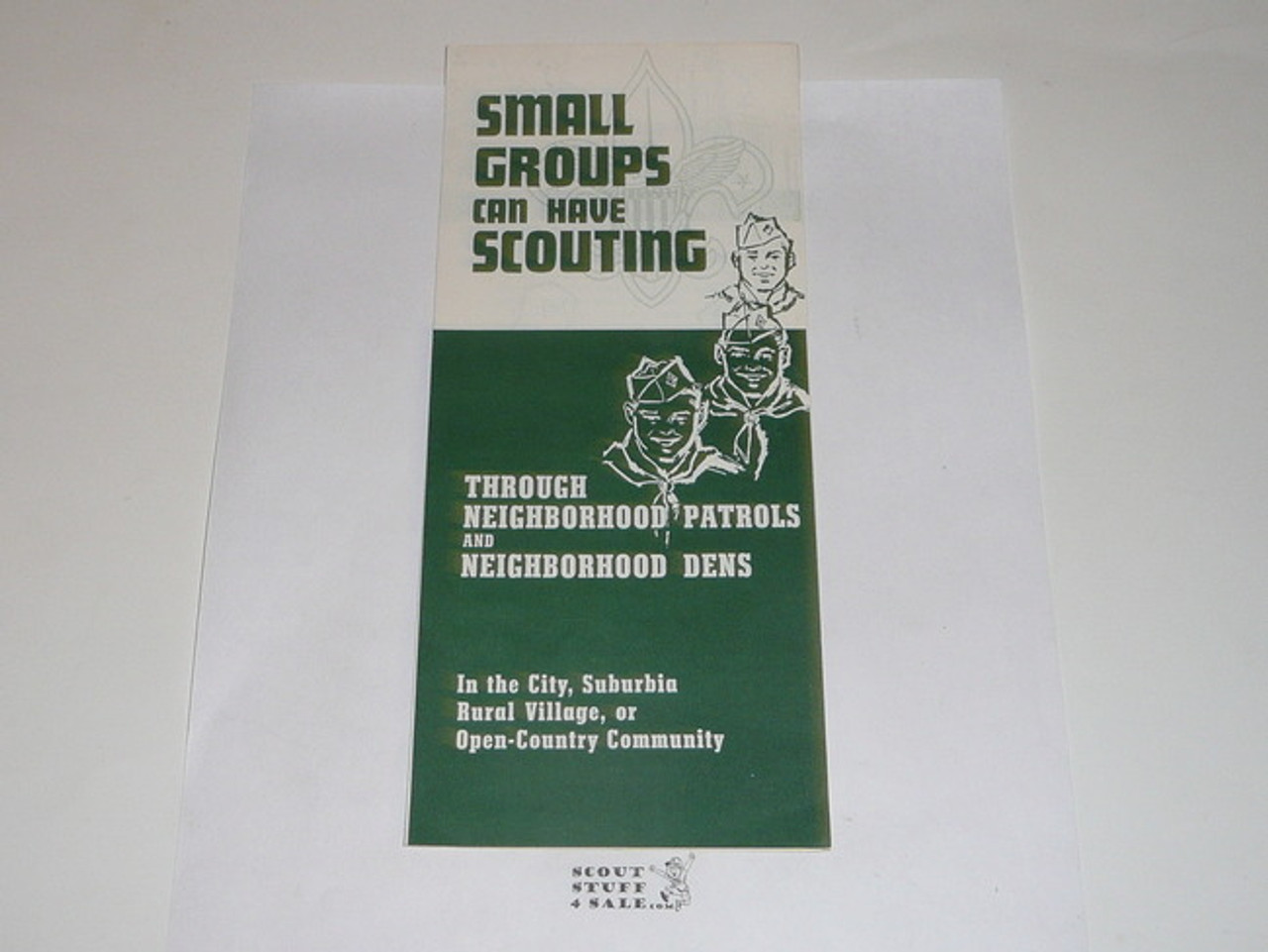 1962 Small Groups Can Have Scouting, Boy Scout Promotional Brochure, 12-62 printing
