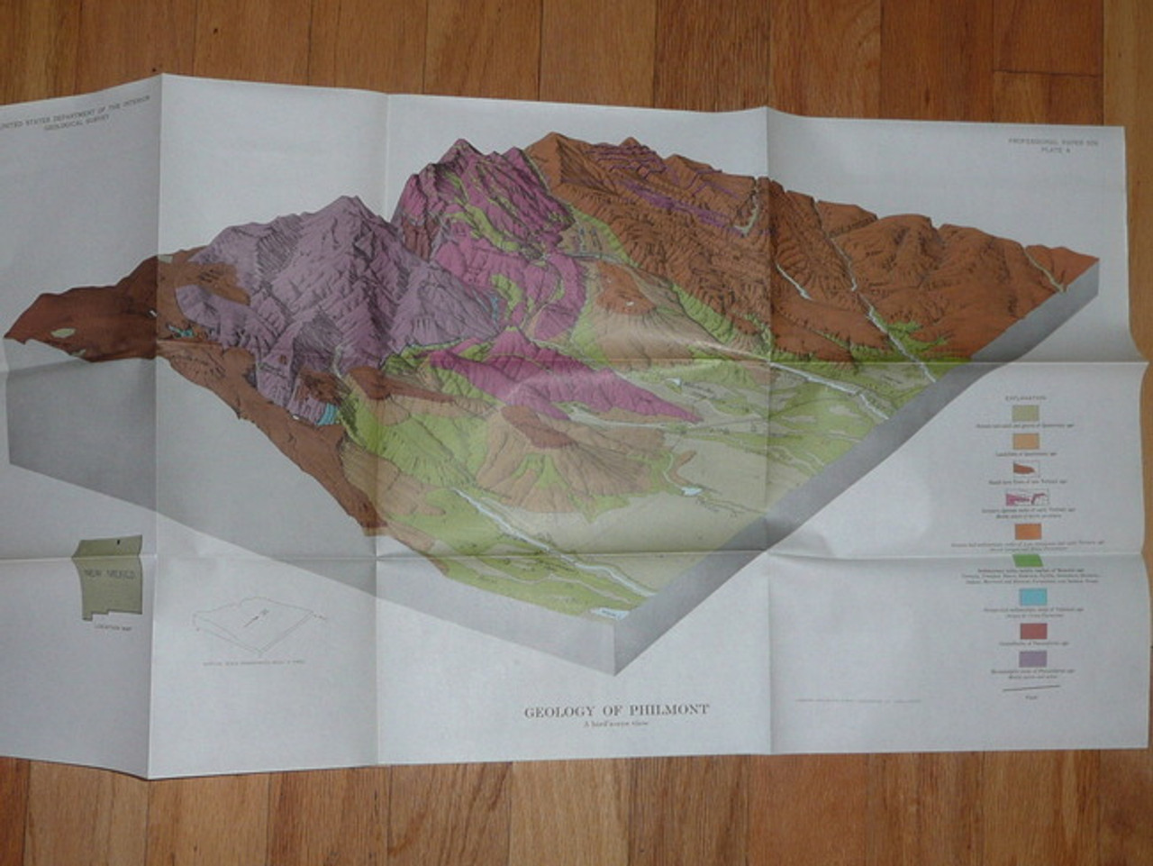 1964 United States Geological Survey of Philmont Country OFFICIAL REPORT, 152 pages with six color maps.