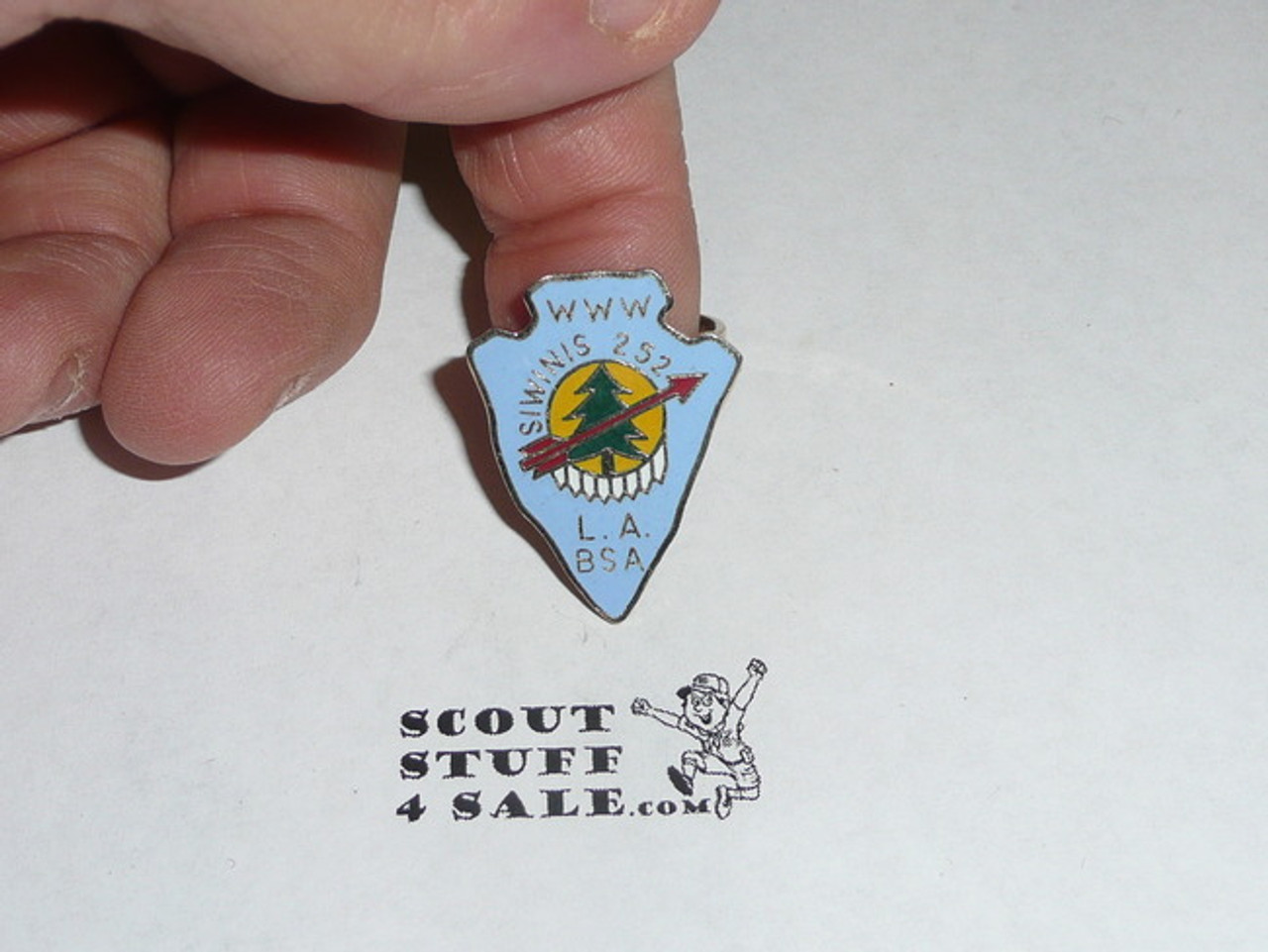 Order of the Arrow Lodge #252 Siwinis Enameled Neckerchief Slide