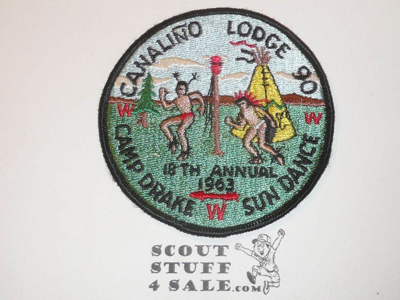 Order of the Arrow Lodge #90 Canalino 1963 Sundance Patch