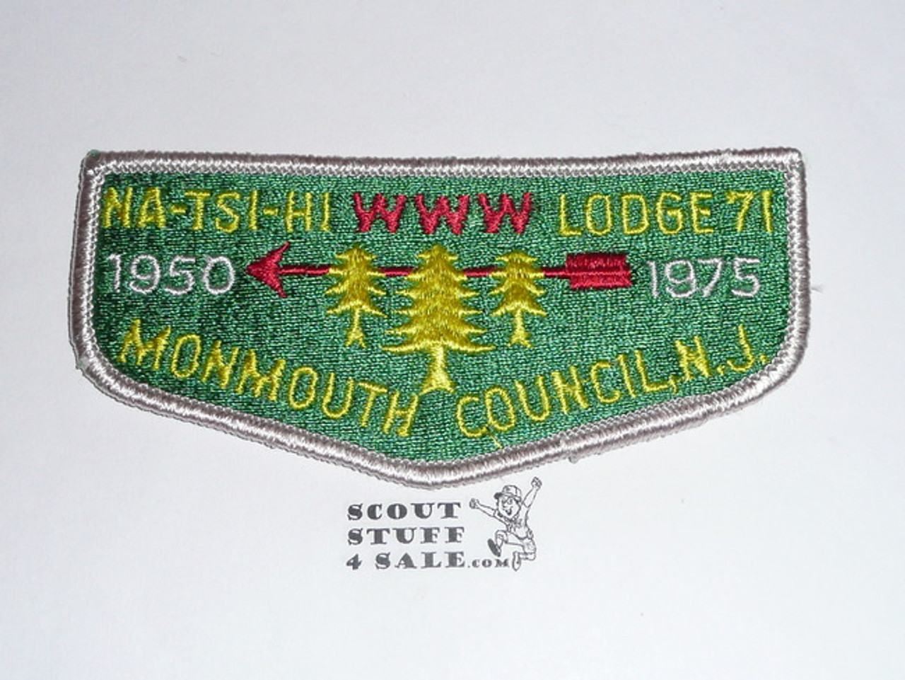 Order of the Arrow Lodge #71 Na-Tsi-Hi s2 25th Anniversary Flap Patch