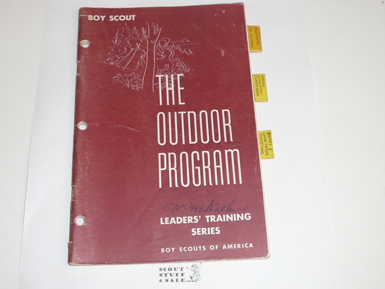 Boy Scout Leader Training Series, The Outdoor Program, 10-56 printing, dividers installed