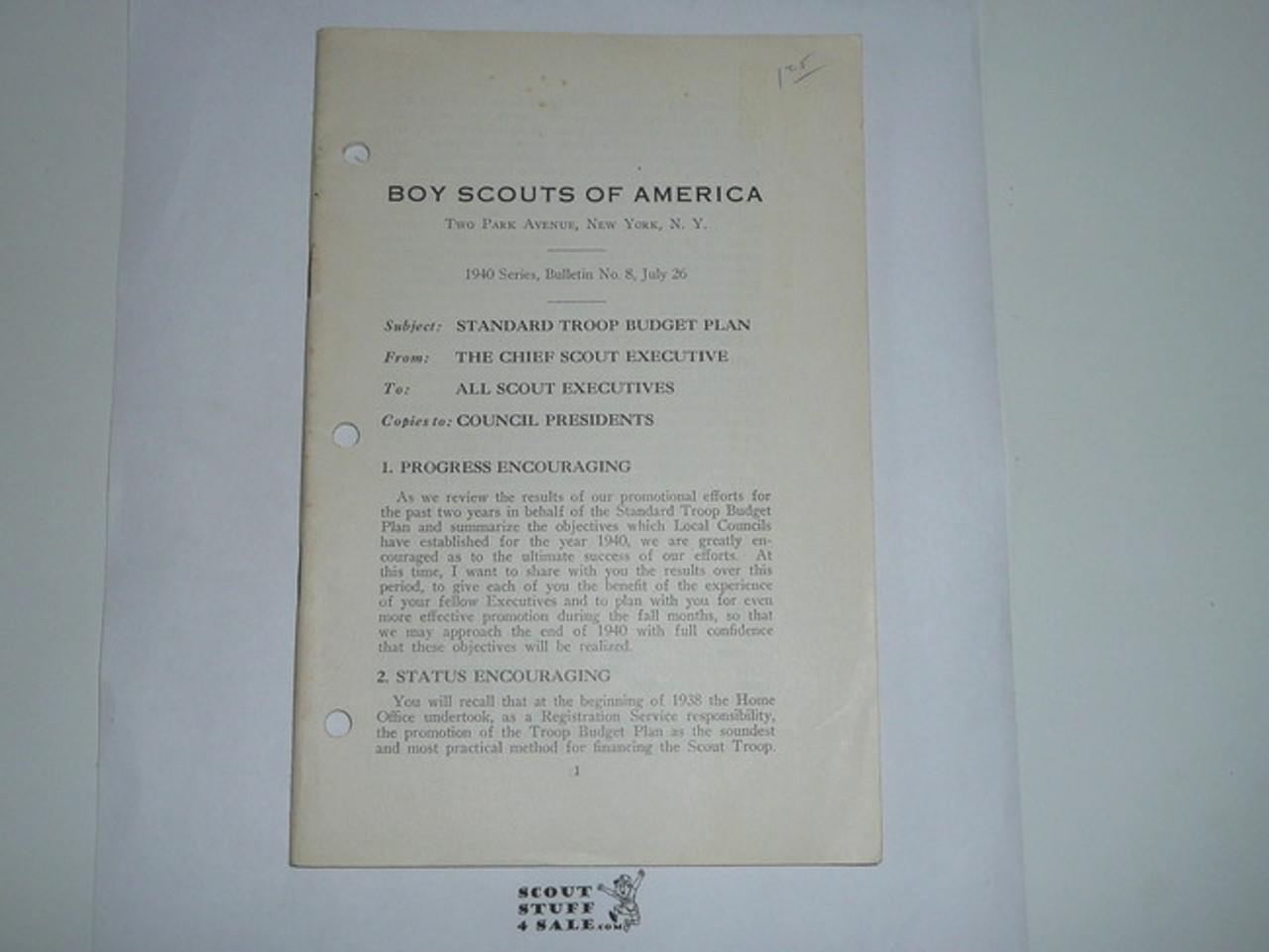 1940 Professional Bulletin
