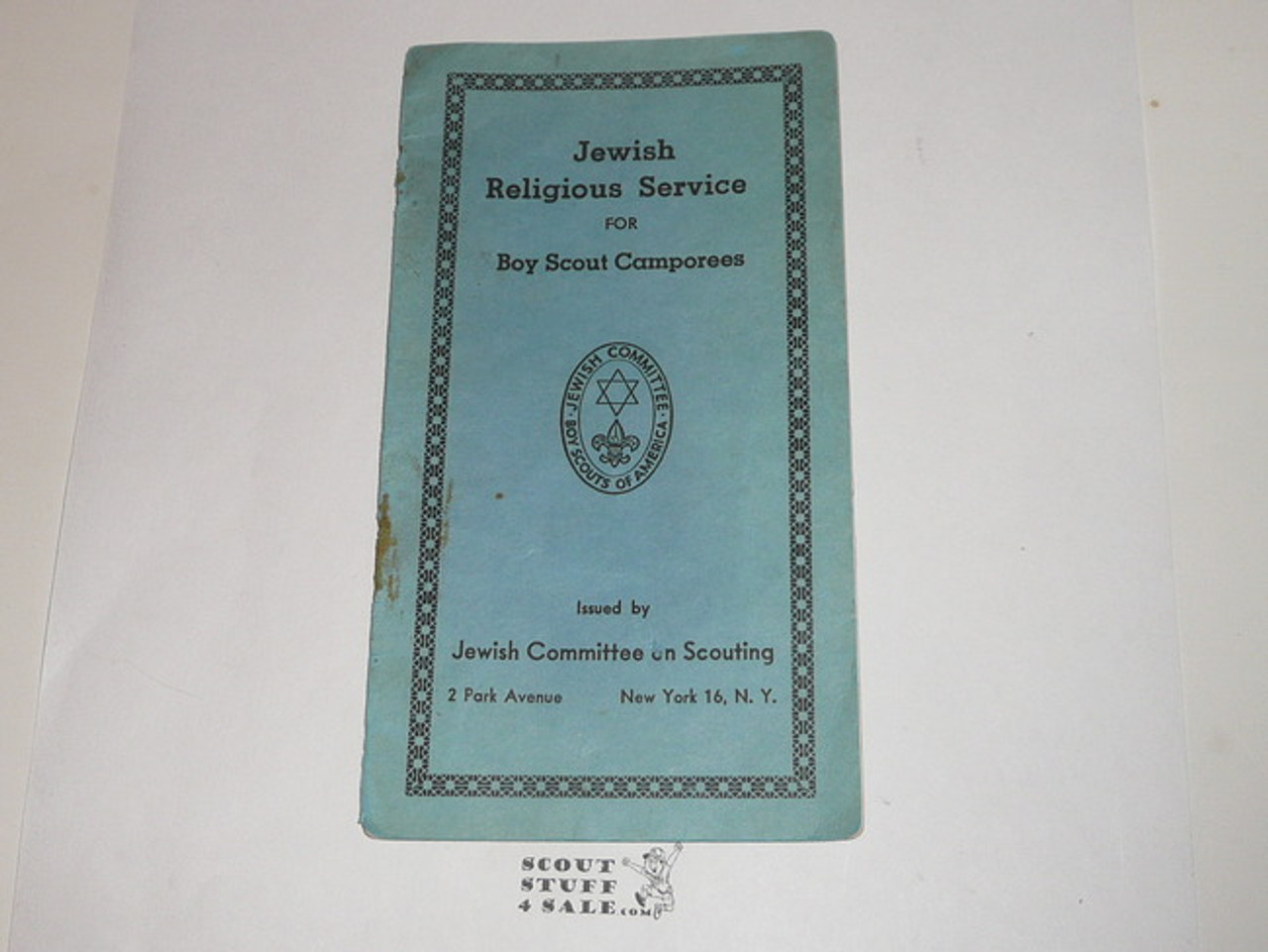 Jewish, Jewish Religious Service for Boy Scout Camporees, 6-52 printing, lt use