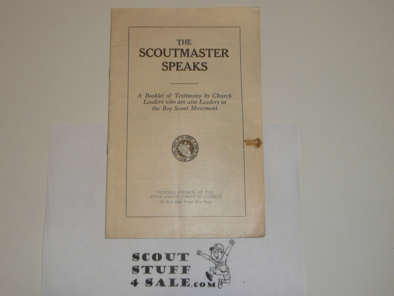 The Scoutmaster Speaks, Churches of Christ in America; 1918