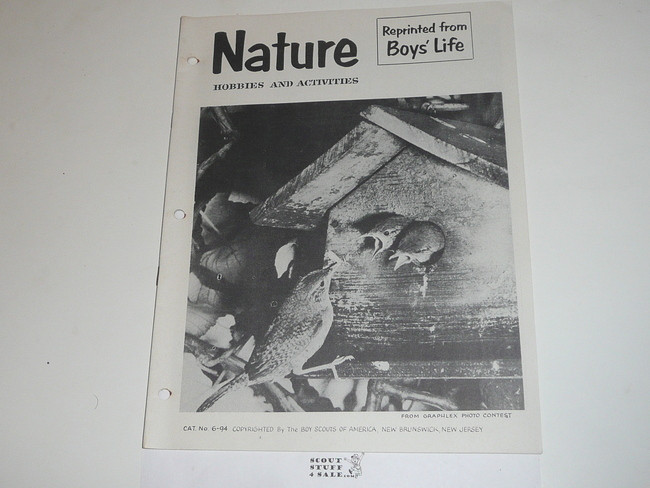 Nature Hobbies and Activities Boys' Life Reprint #6-94, 1950's Printing