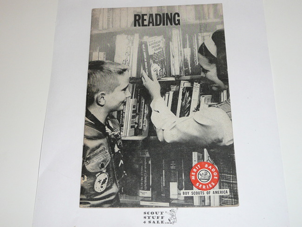 Reading Merit Badge Pamphlet, Type 7, Full Picture, 6-70 Printing