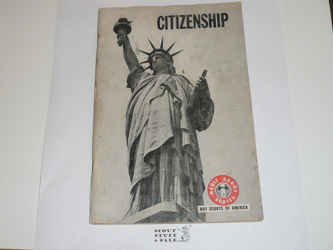 Citizenship Merit Badge Pamphlet, Type 7, Full Picture, 5-68 Printing