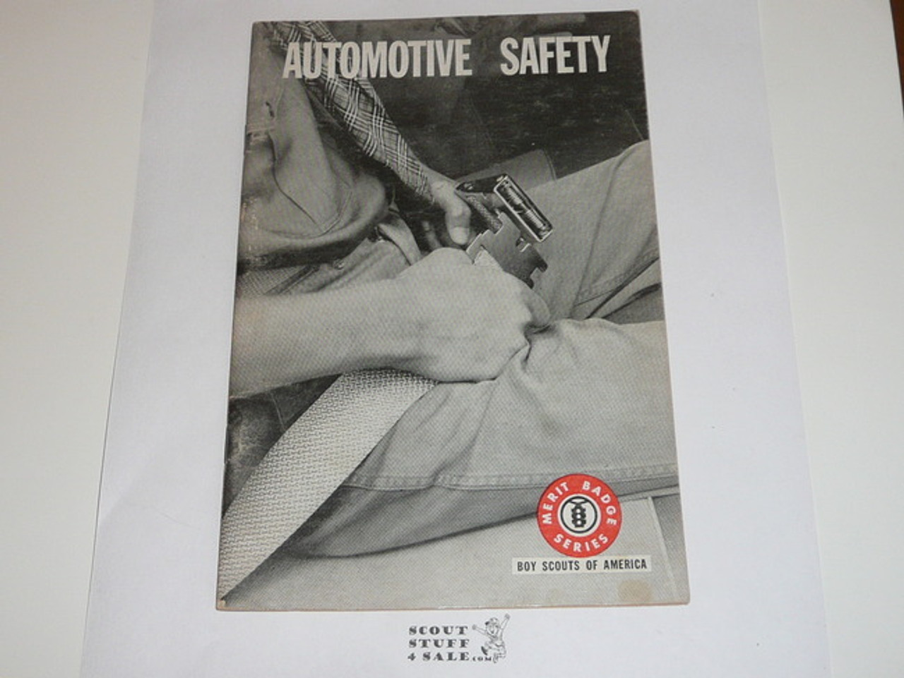 Automotive Safety Merit Badge Pamphlet, Type 7, Full Picture, 1-72 Printing