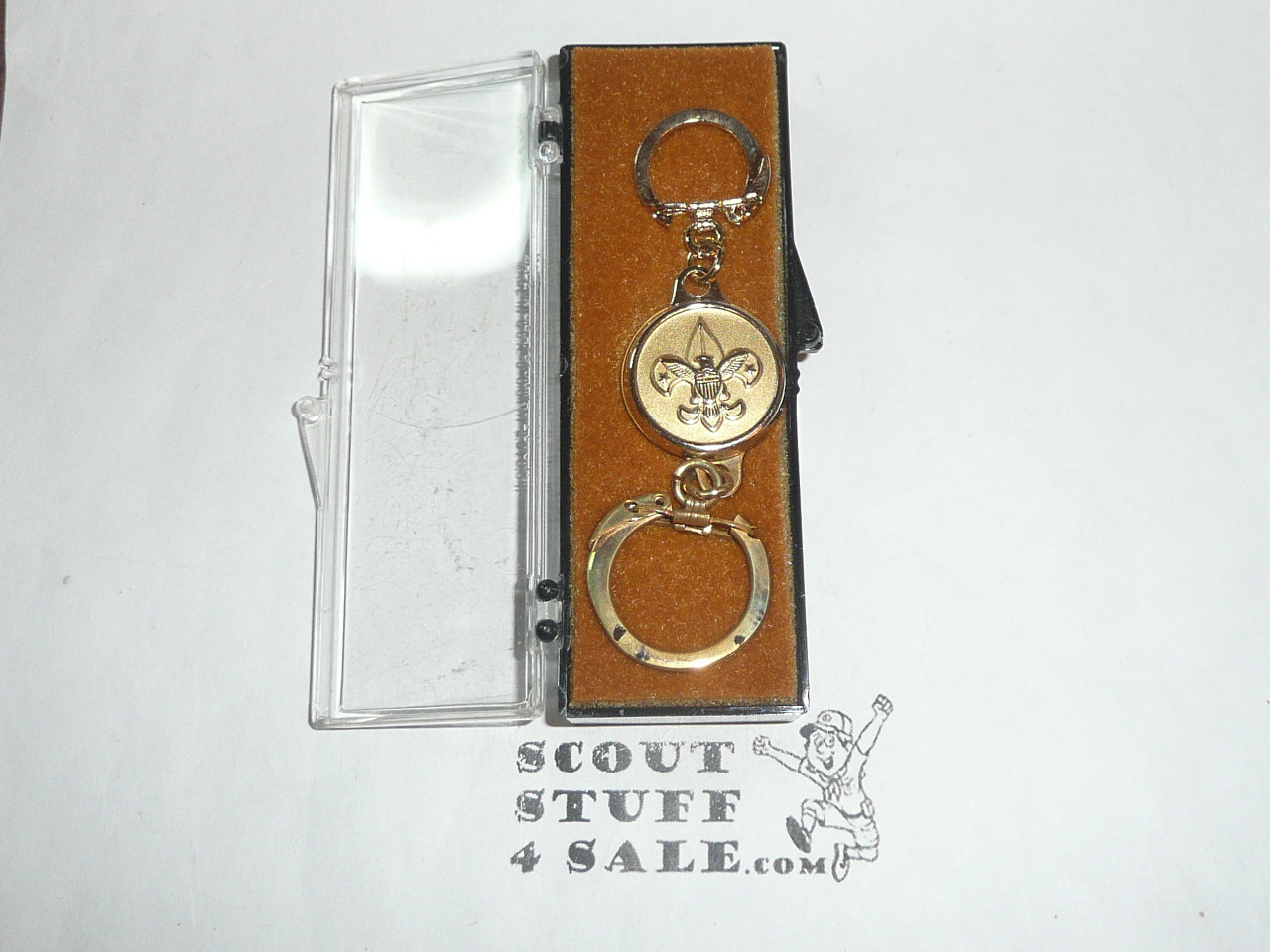 Boy Scout 2 ring Key Chain, New in Box
