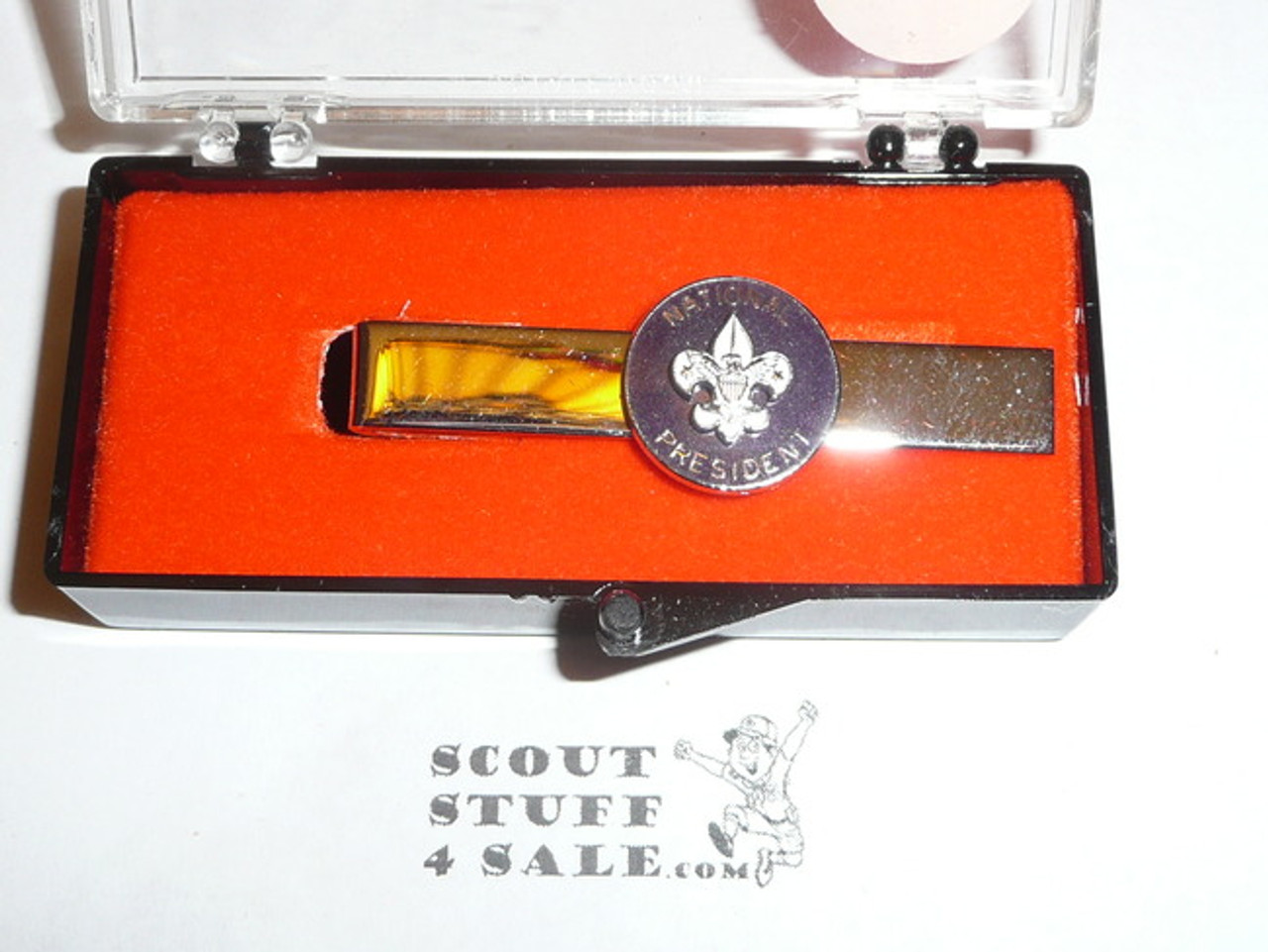 National BSA President Tie Bar, New in Box