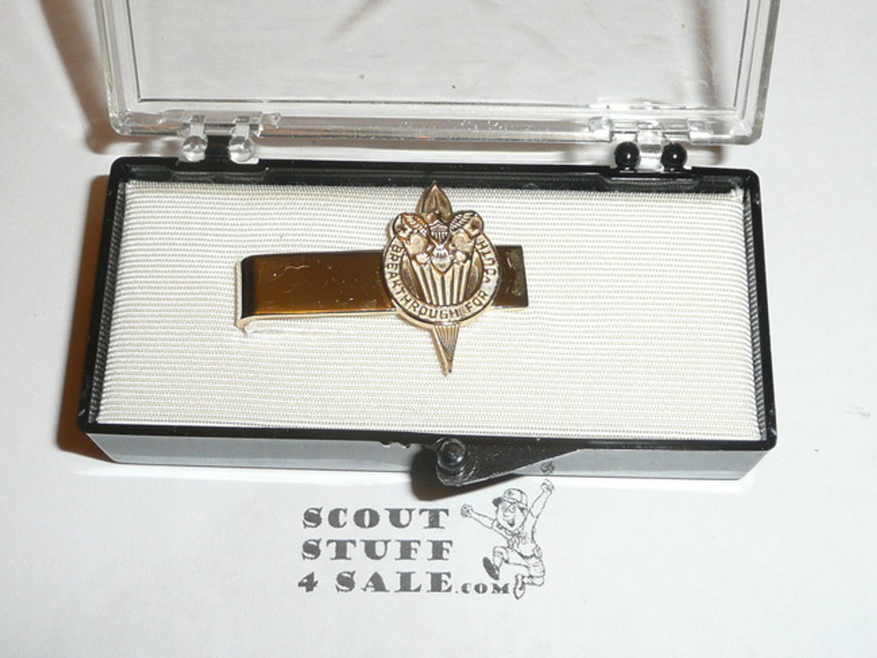 Breakthrough for Youth National Boy Scout Theme Tie Bar, New in Box