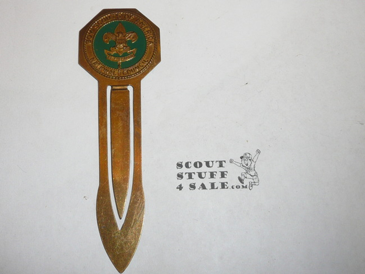 1930's Brass Boy Scout Bookmark