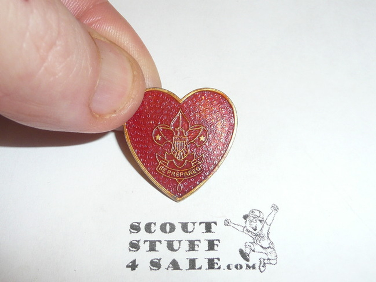 Life Scout Rank Pin, bent wire Clasp, 24mm Tall
