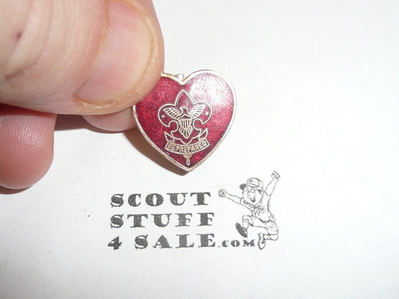 Life Scout Rank Lapel/Mother's Pin, Spin lock Clasp, 17mm Tall