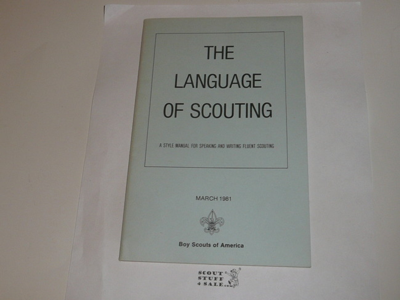 1981 The Language of Scouting, 3-81 printing