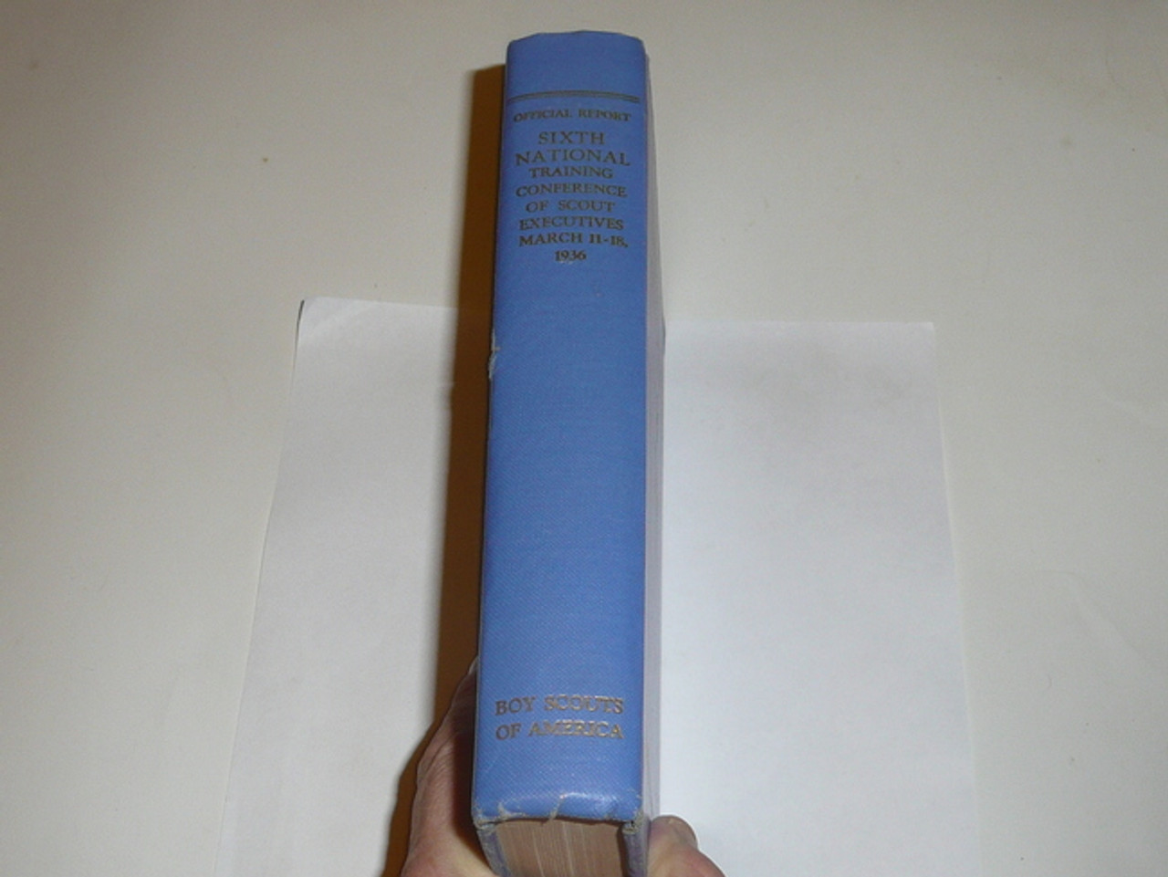 1936 Sixth National Training Conference of Scout Executives Hardbound Book