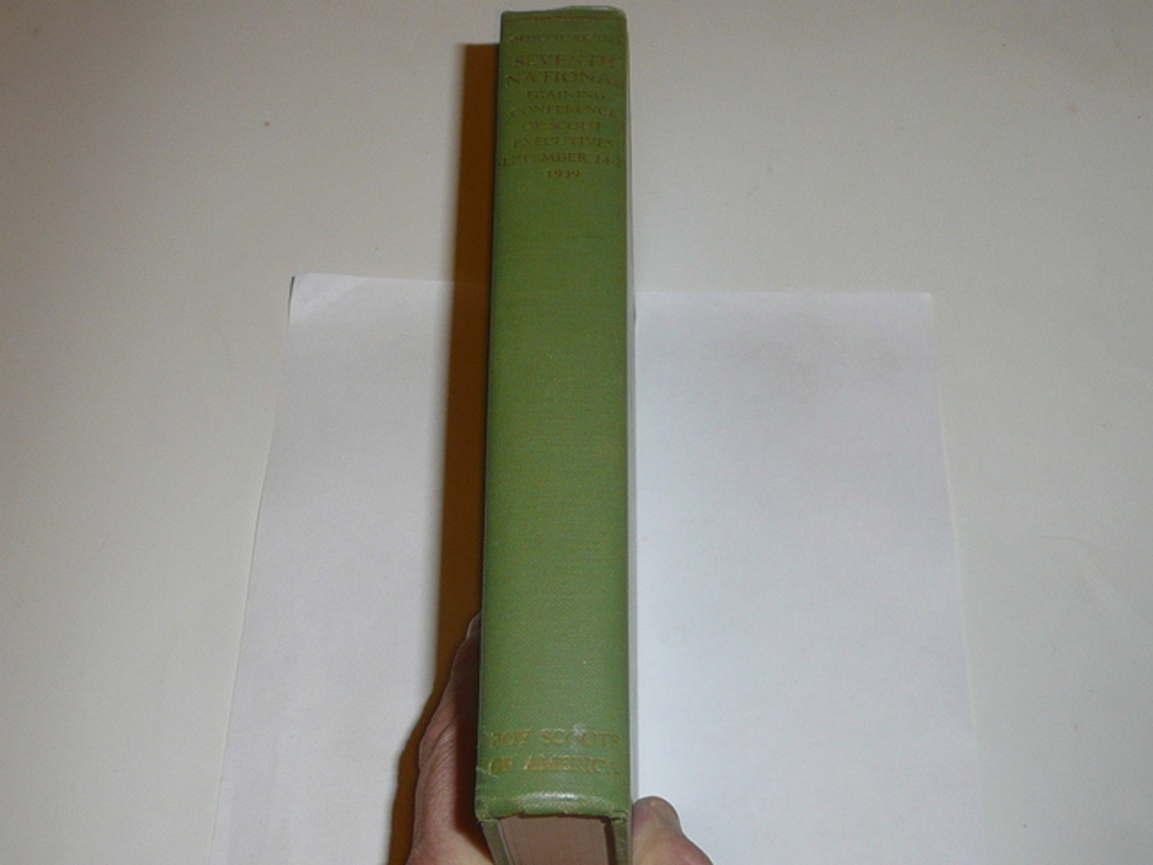 1939 Seventh National Training Conference of Scout Executives Hardbound Book