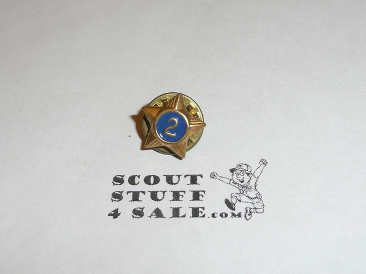 Boy Scout 2 Year Pin, Post Back