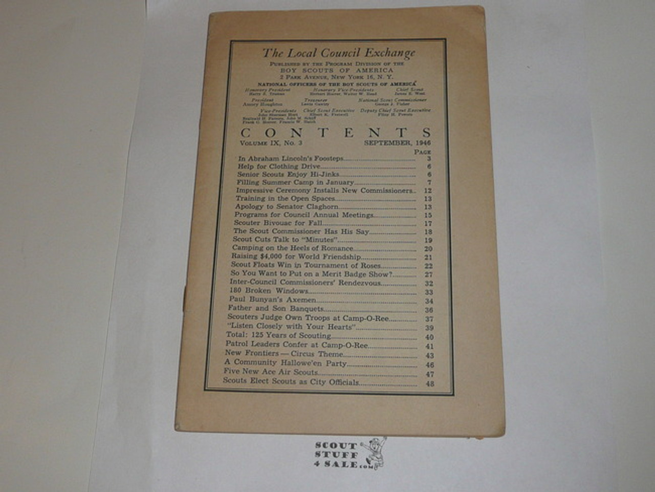 1946 (September) The Local Council Exchange, A leaders' Digest, Missing cover