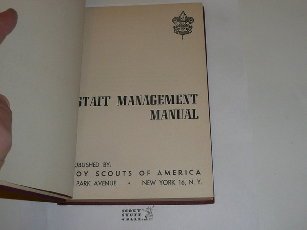 1947 Staff Management Manual, First Printing (8-47)