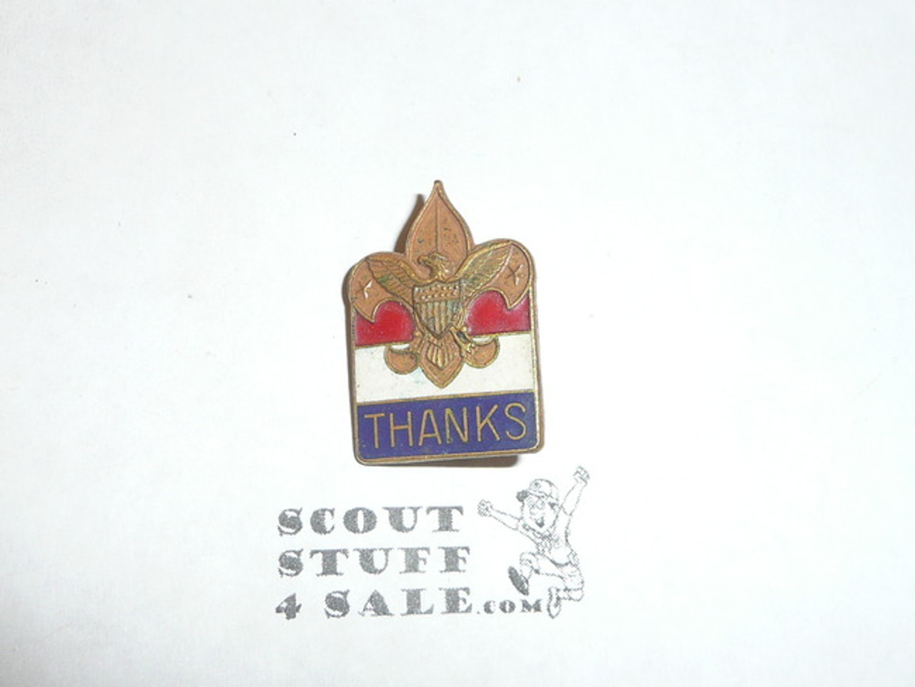 Boy Scouts of America THANKS Pin, crude clasp