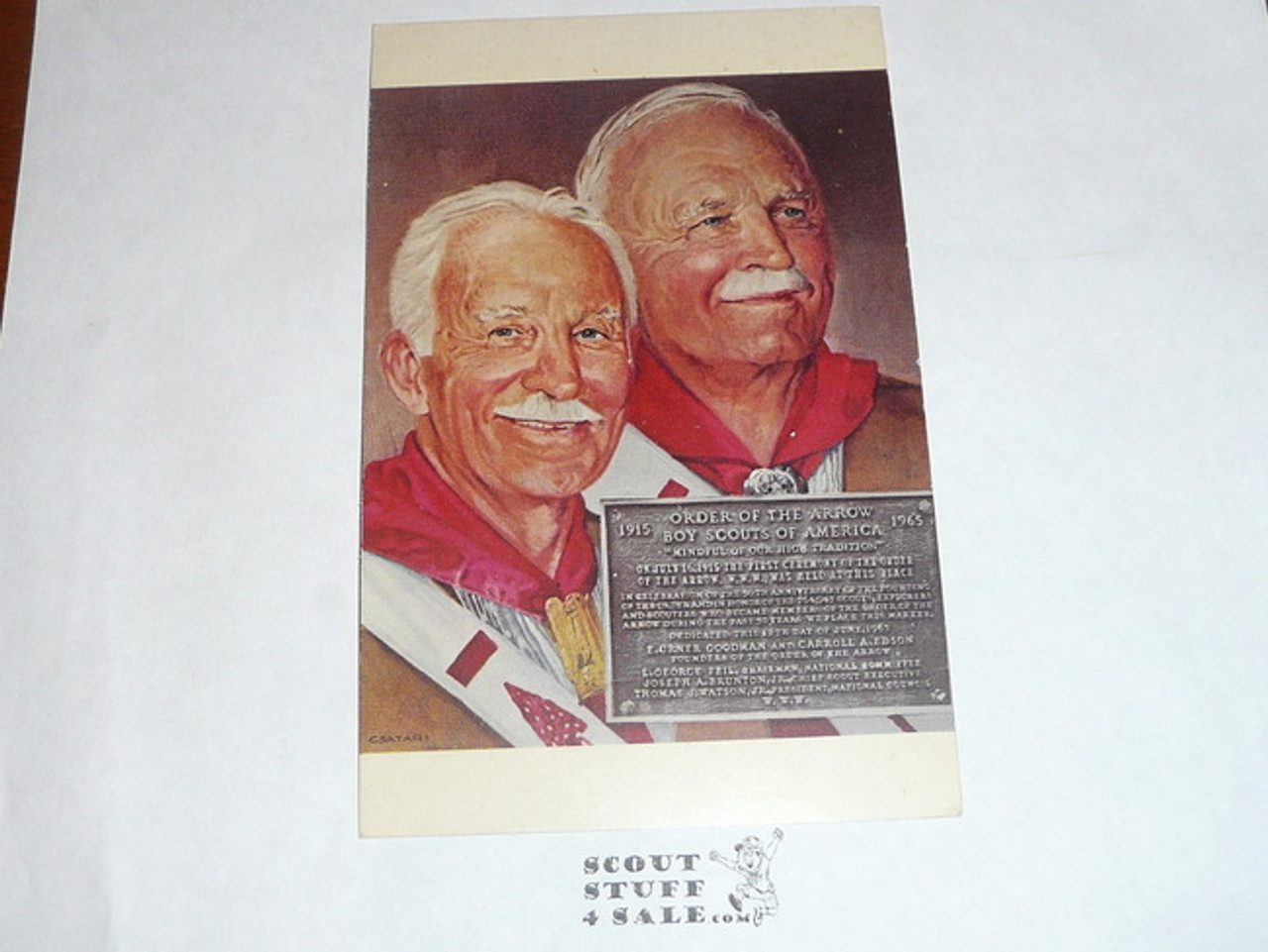 Post card of Goodman and Edson made by Lodge #212 Order of the Arrow