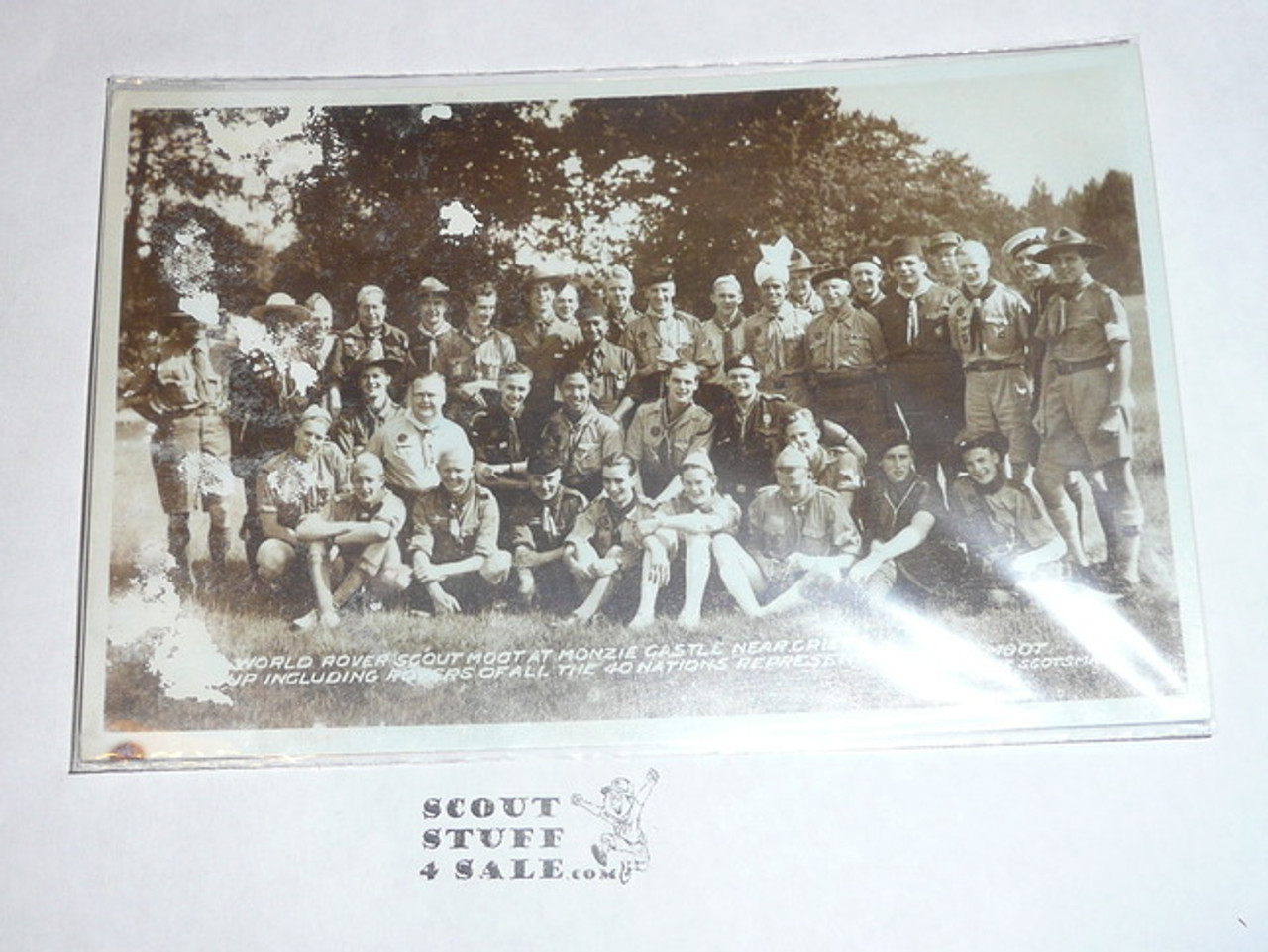 Very Early Rover Moot at Monzie Castle Photo Post card #2