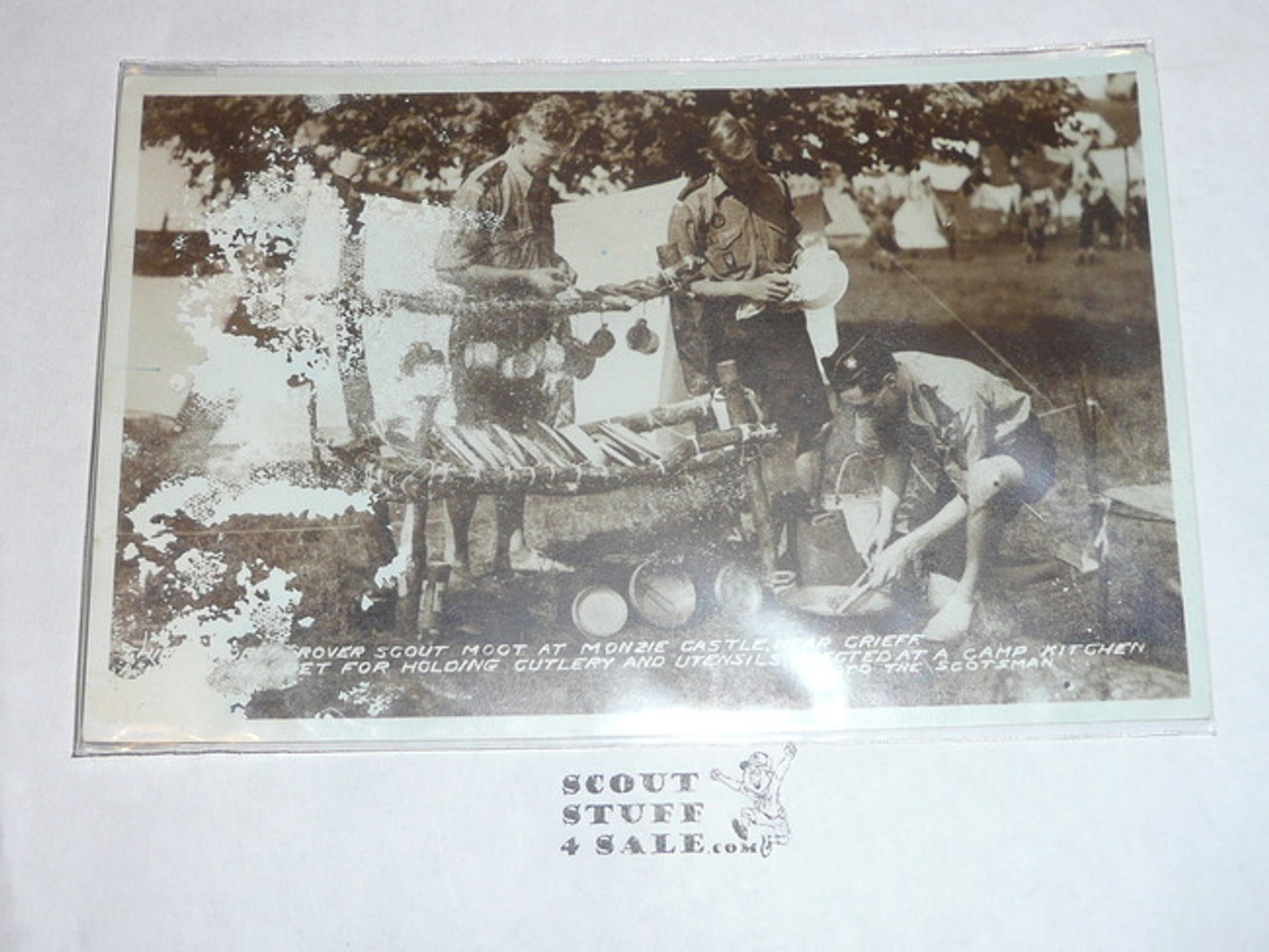 Very Early Rover Moot at Monzie Castle Photo Post card #1