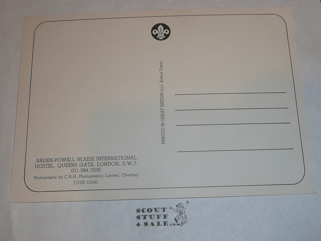 Baden Powell House Full Exterior Post card