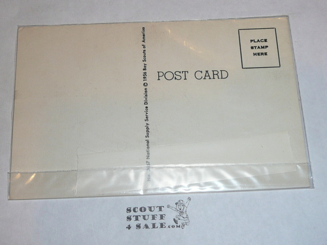 Generic BSA National Supply Cartoon Post card, Ok Fred Here's the Lake, 1956