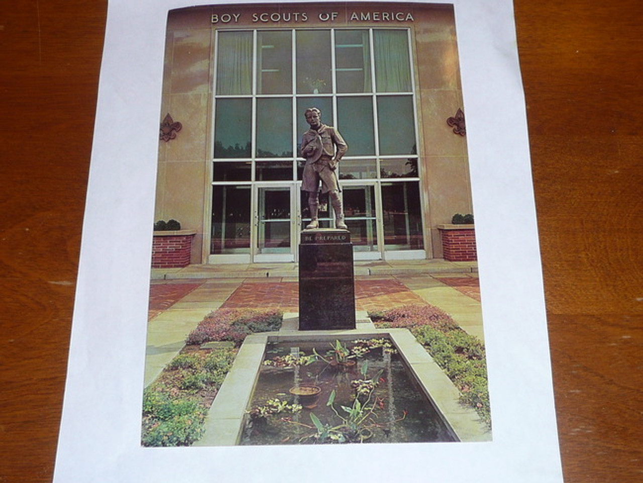 Entrance to the Boy Scouts of America National office in New Jersey Giant Post Card, Approx 7"x10"