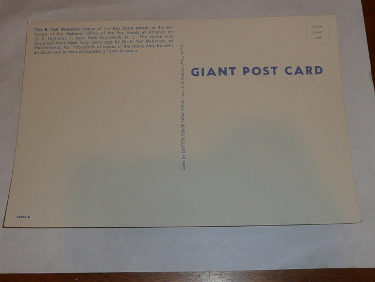 Entrance to the Boy Scouts of America National office in New Jersey Giant Post Card, Approx 7"x10"
