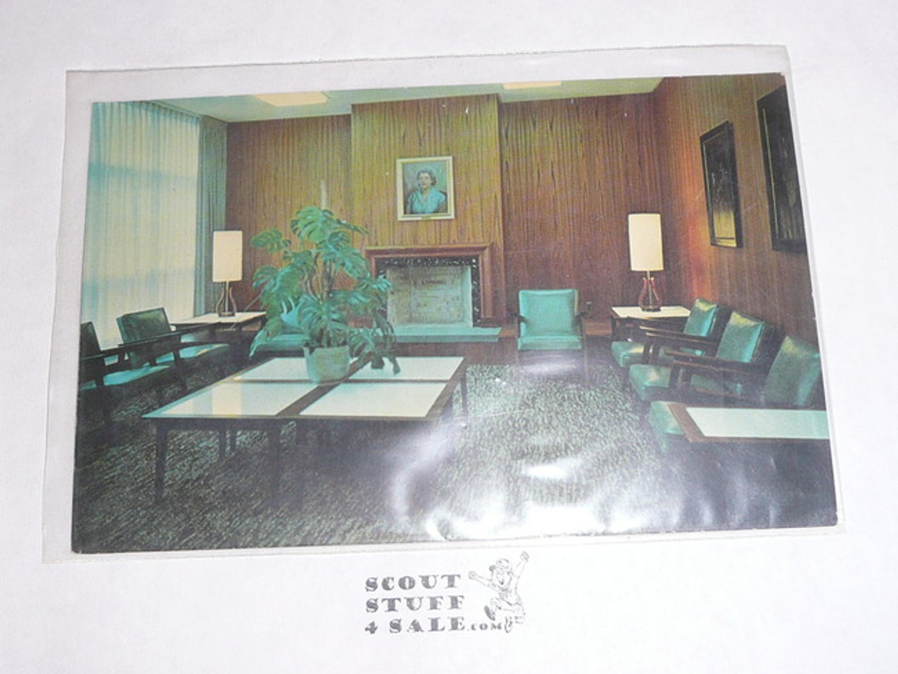 Johnston National Scouting Museum Post card, The Library Interior