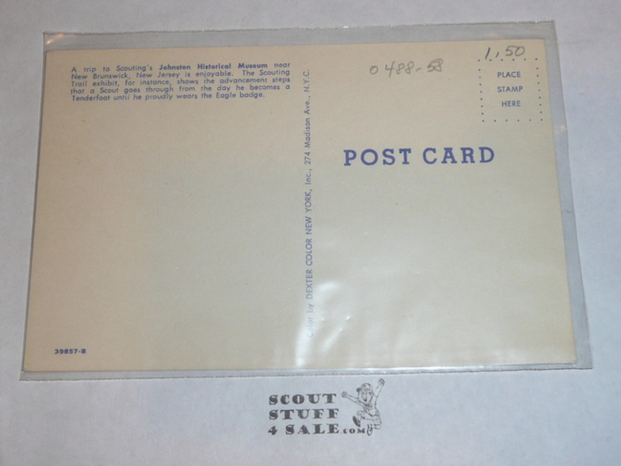 Johnston National Scouting Museum Post card, The Scouting Trail Exhibit