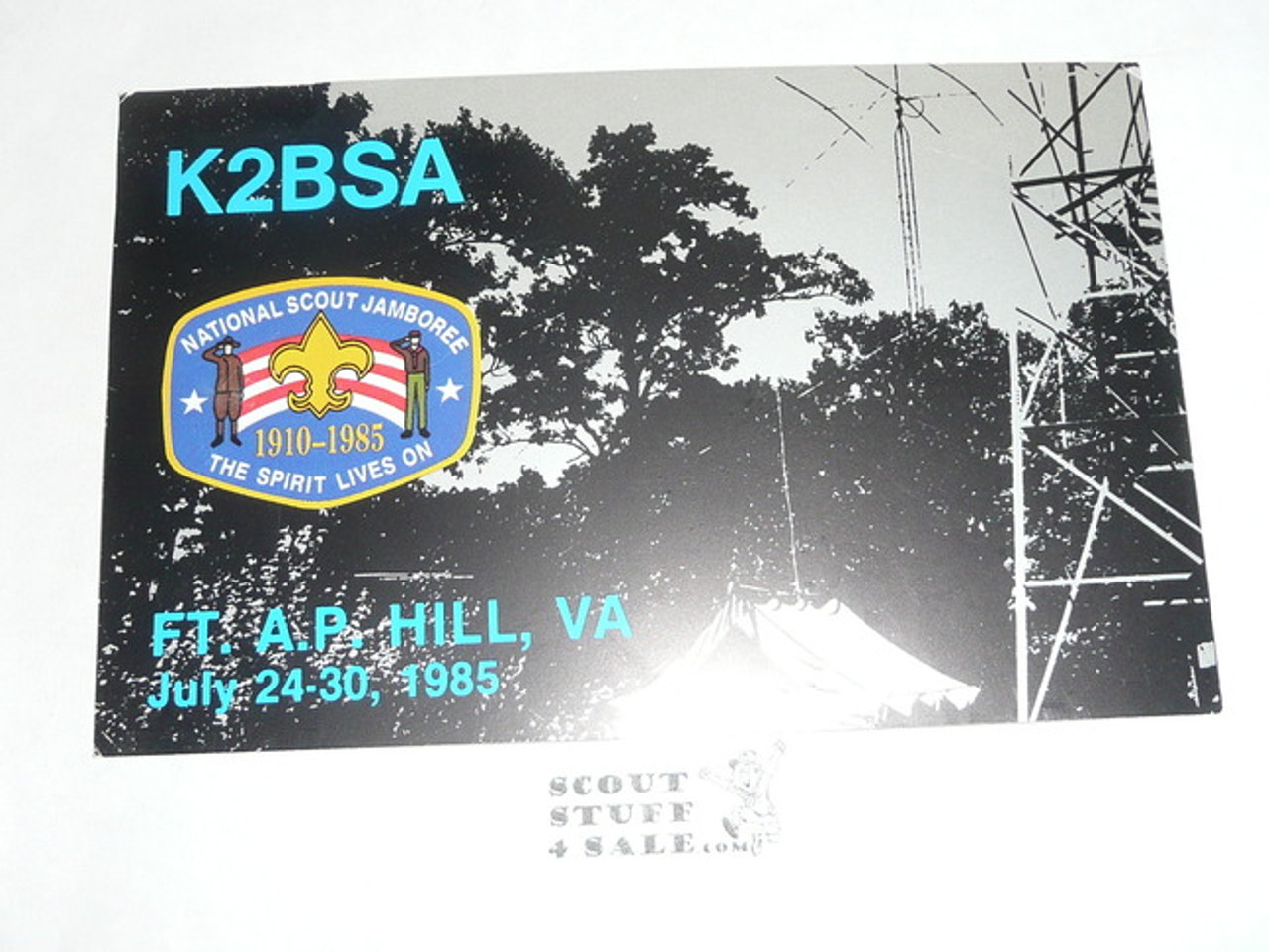 1985 National Jamboree Post Card, K2BSA Radio Station