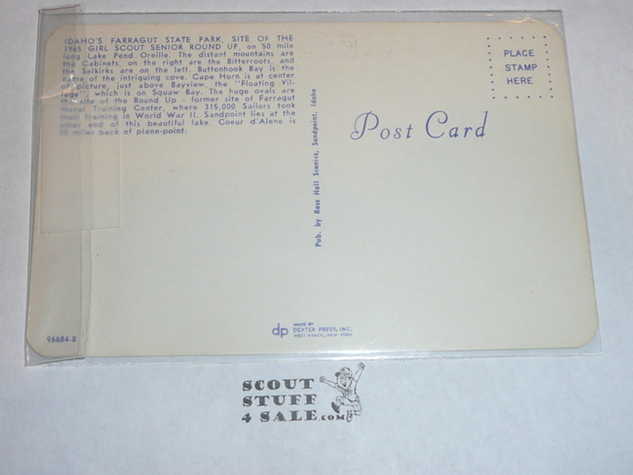 1967 World Jamboree Post Card, Ariel View of Farragut State Park #2